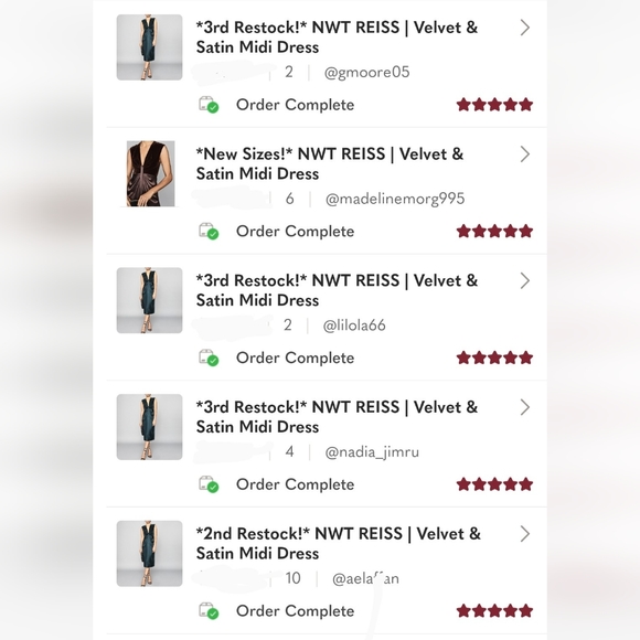 *Bestseller!* NWT REISS | Livvy Velvet & Satin Midi Dress - Picture 9 of 10